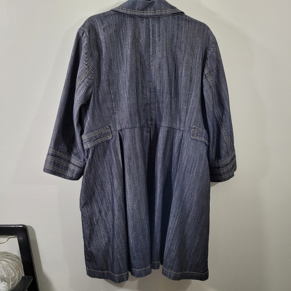 L.A. Blues Jean Denim Long Jacket Size 24 - Picture 5 of 8